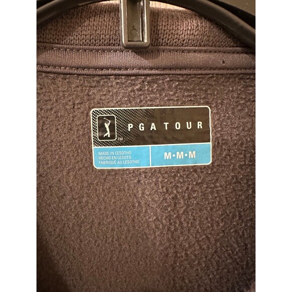 PGA Tour Size Medium Full Zip Fleece Sleeveless Vest - Picture 2 of 3